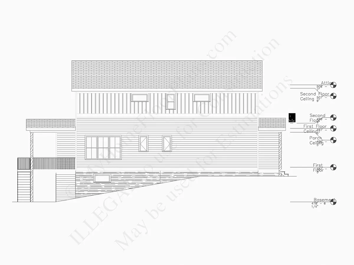 2-Story House Plan with Basement 2082 ft²: 4 Beds, Home Office, 3.5 Baths, Open Floor Plan, 1-Car Garage