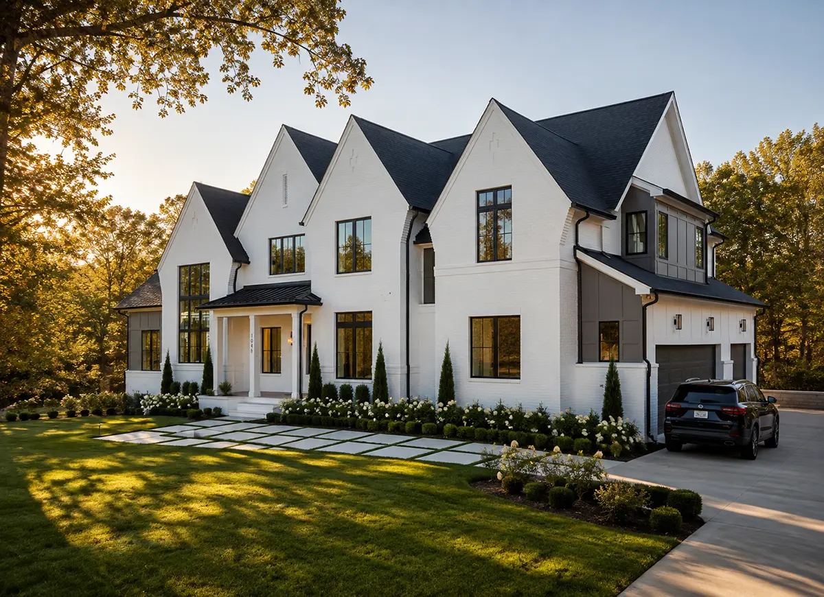2-Story House Plan with Basement 6800 ft²: 5 Beds, Home Office, 5.5 Baths, Open Floor Plan, 3-Car Garage