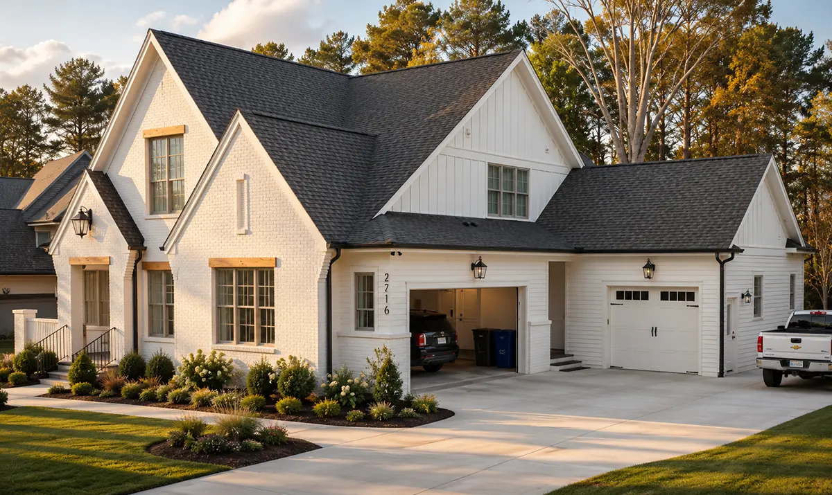 1.5-Story House Plan 4082 ft²: 4 Beds, Home Office, 5 Baths, Open Floor Plan, 3-Car Garage