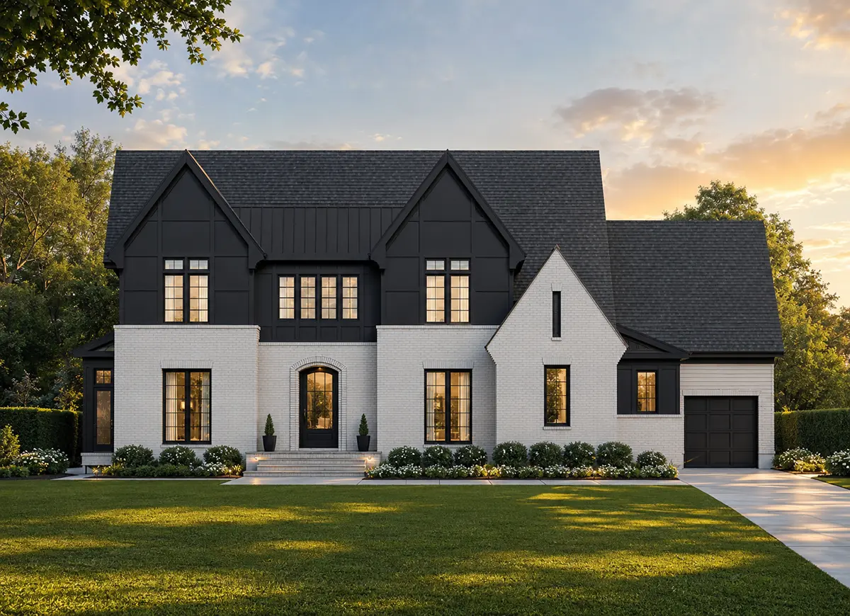 2-Story House Plan 4101 ft²: 4 Beds, 4.5 Baths, Open Floor Plan, 3-Car Garage