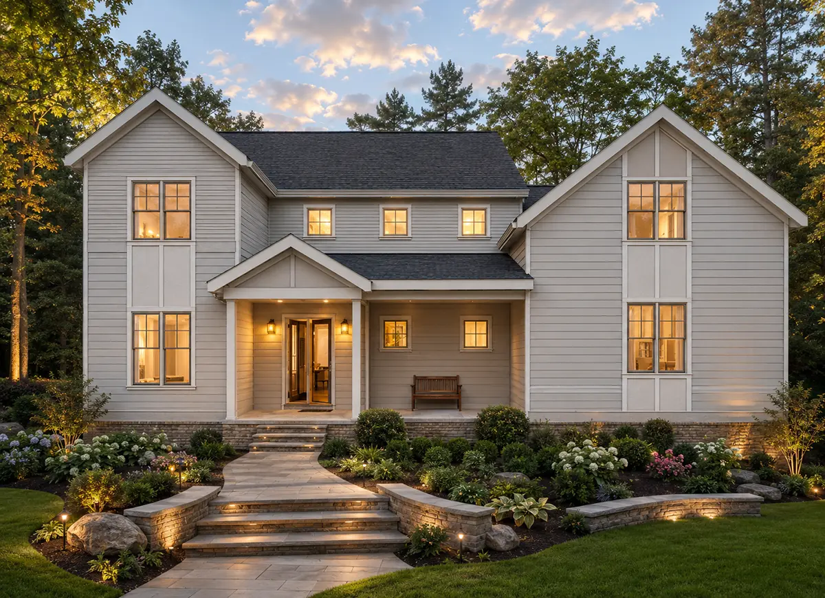Main Images 2 – 2-Story House Plan 3170 ft²: 4 Beds, 3.5 Baths, Open Floor Plan, 3-Car Garage — 13464R