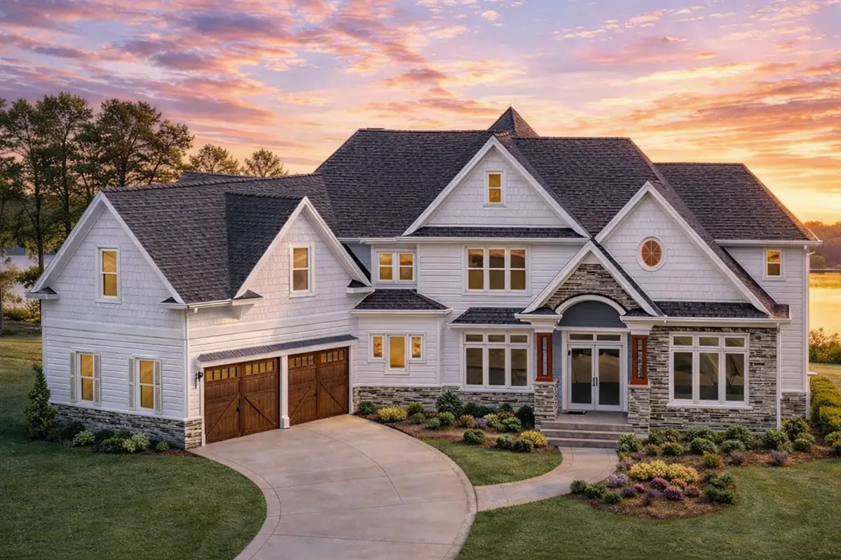 Main Images 4 – 2-Story House Plan 5350 ft²: 4 Beds, Home Office, 5 Baths, Open Floor Plan, 3-Car Garage — 82132R