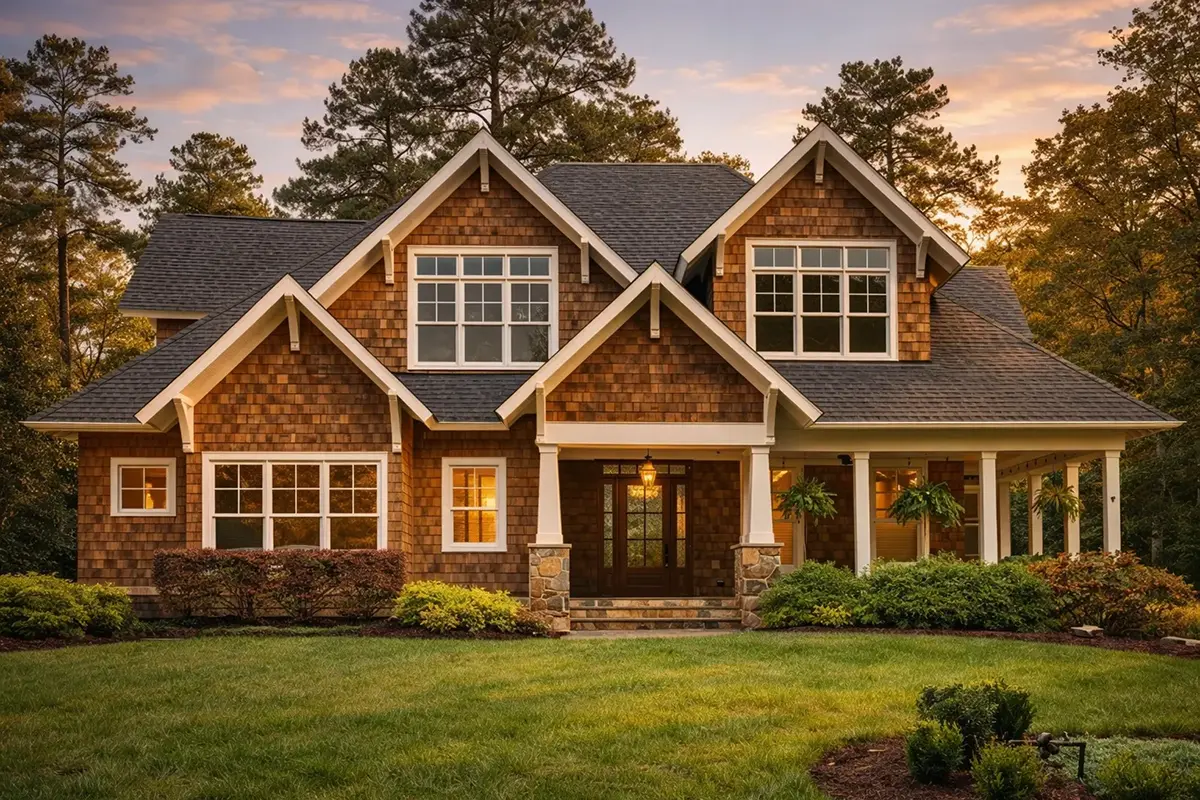 Main Images 2 – 2-Story House Plan with Basement 6776 ft²: 6 Beds, 5.5 Baths, Open Floor Plan, 2-Car Garage — 59624R