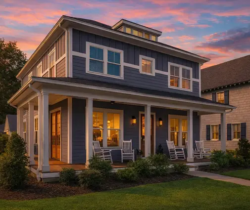 Thumbnail 1 – 2-Story House Plan 2649 ft²: 3 Beds, Home Office, 3 Baths, Open Floor Plan, without Garage — 39006R