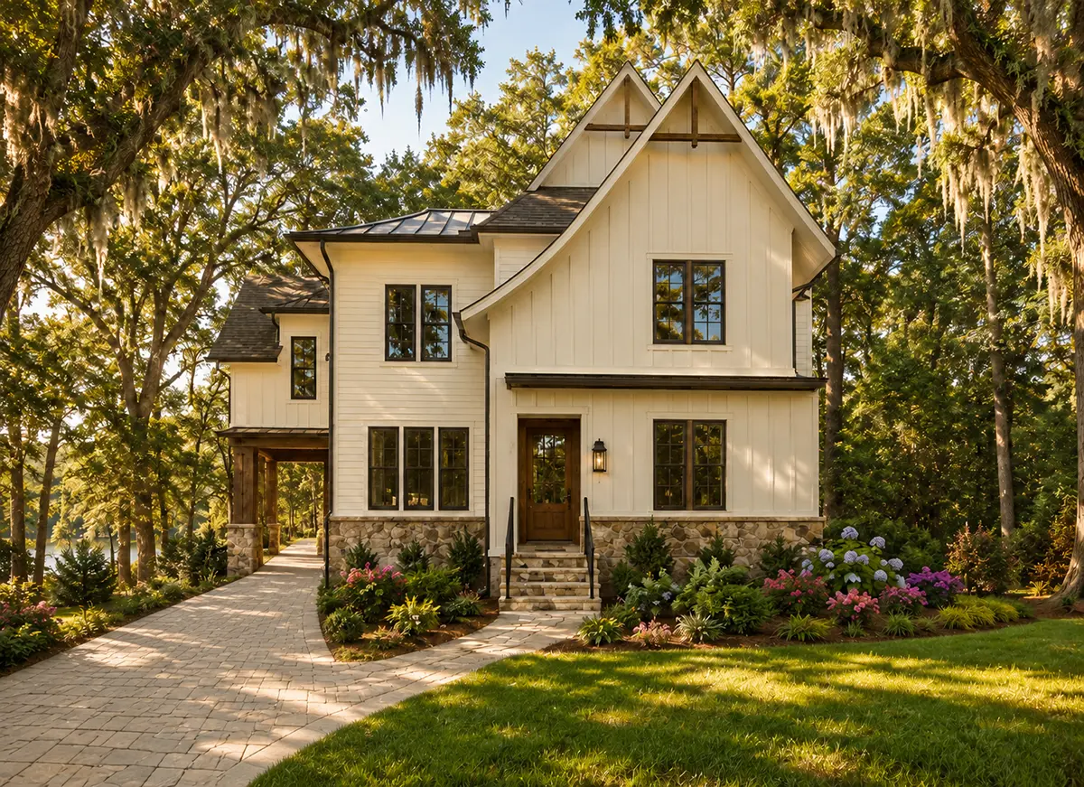 Main Images 3 – 2-Story House Plan 4448 ft²: 5 Beds, 4.5 Baths, Open Floor Plan, 1-Car Garage — 95263R