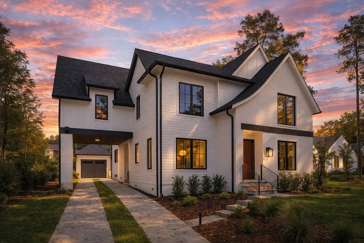 Main Images 2 – 2-Story House Plan 4448 ft²: 5 Beds, 4.5 Baths, Open Floor Plan, 1-Car Garage — 95263R