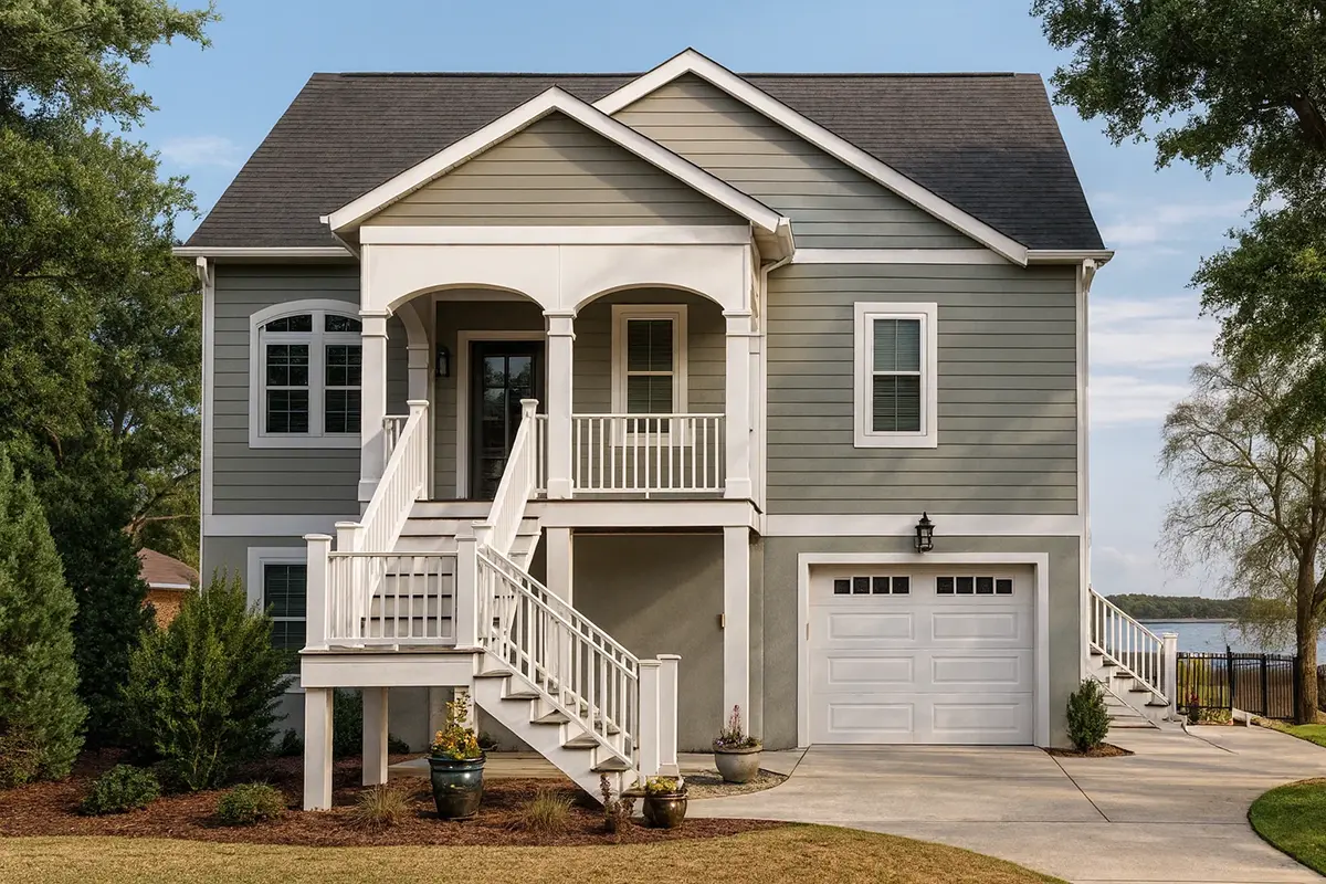 Main Images 4 – 3-Story House Plan 2696 ft²: 4 Beds, 3 Baths, Open Floor Plan, 2-Car Garage — 25020R