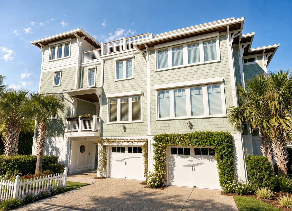Main Images 3 – 3-Story House Plan 2295 ft²: 4 Beds, Home Office, 5.5 Baths, Open Floor Plan, 2-Car Garage — 89404R
