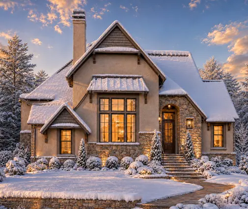 Thumbnail 1 – 1.5-Story House Plan 1890 ft²: 3 Beds, Home Office, 3.5 Baths, Open Floor Plan, 2-Car Garage — 91640R