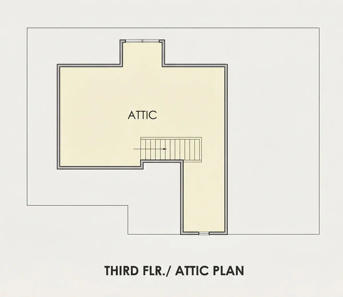 Third Floor 11 – 2-Story House Plan 3143 ft²: 4 Beds, 3.5 Baths, Open Floor Plan, 2-Car Garage — 77487R