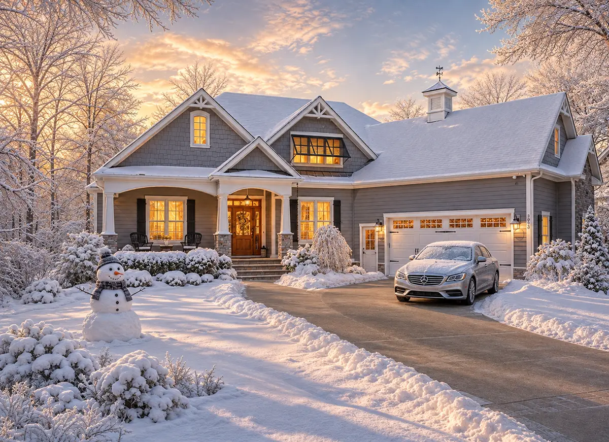 Main Images 3 – 1.5-Story House Plan 3783 ft²: 3 Beds, Home Office, 3.5 Baths, Open Floor Plan, 2-Car Garage — 29718R