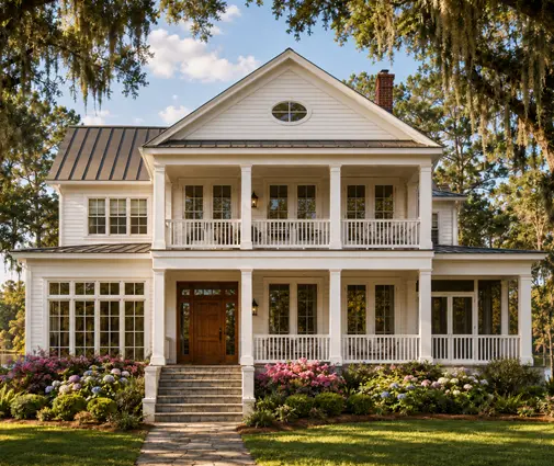 Thumbnail 1 – 2-Story House Plan 5013 ft²: 4 Beds, Home Office, 5.5 Baths, Open Floor Plan, 2-Car Garage — 10656R