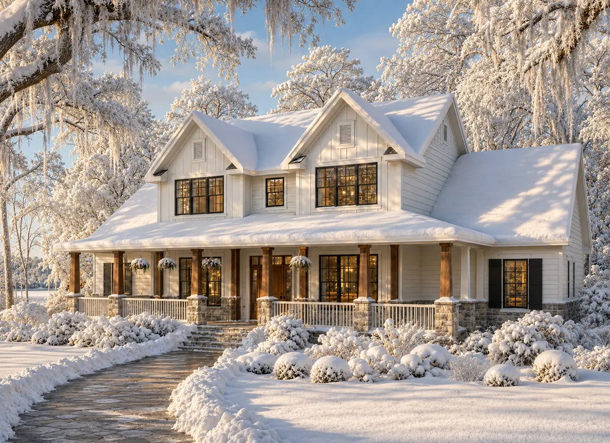 Main Images 3 – 2-Story House Plan 1980 ft²: 3 Beds, Home Office, 3.5 Baths, Open Floor Plan, 2-Car Garage — 71974R