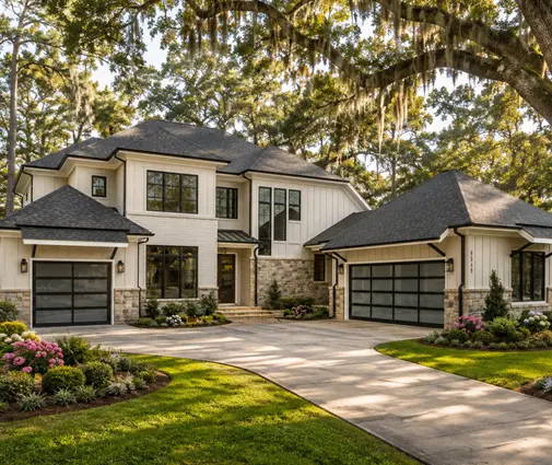 Thumbnail 1 – 1.5-Story House Plan 4295 ft²: 5 Beds, Home Office, 5.5 Baths, Open Floor Plan, 3-Car Garage — 33241R
