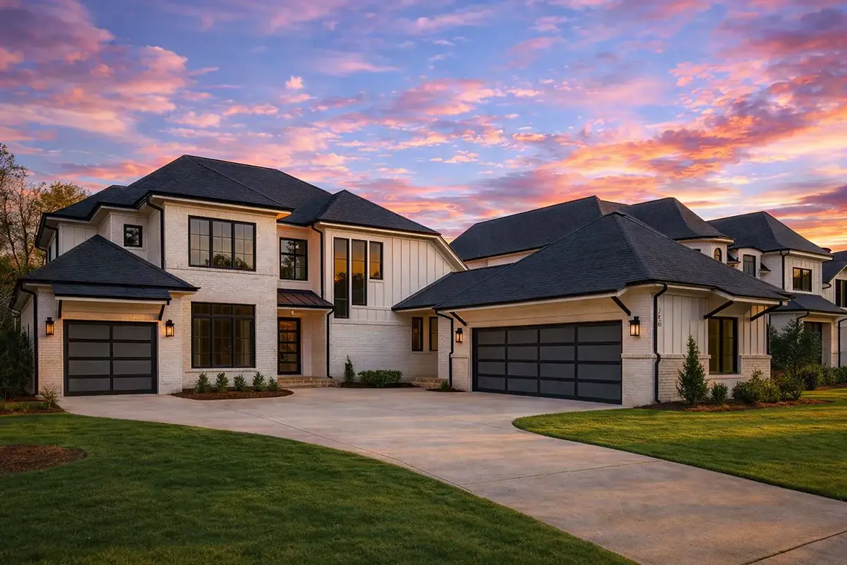 Main Images 5 – 1.5-Story House Plan 4295 ft²: 5 Beds, Home Office, 5.5 Baths, Open Floor Plan, 3-Car Garage — 33241R