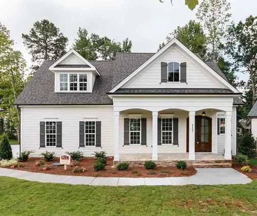 Thumbnail 1 – 1.5-Story House Plan 2879 ft²: 4 Beds, 3.5 Baths, Open Floor Plan, 3-Car Garage — 27410R