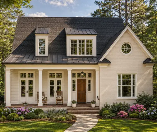 Thumbnail 1 – 1.5-Story House Plan with Basement 3175 ft²: 4 Beds, Home Office, 5.5 Baths, Open Floor Plan, 2-Car Garage — 70856R