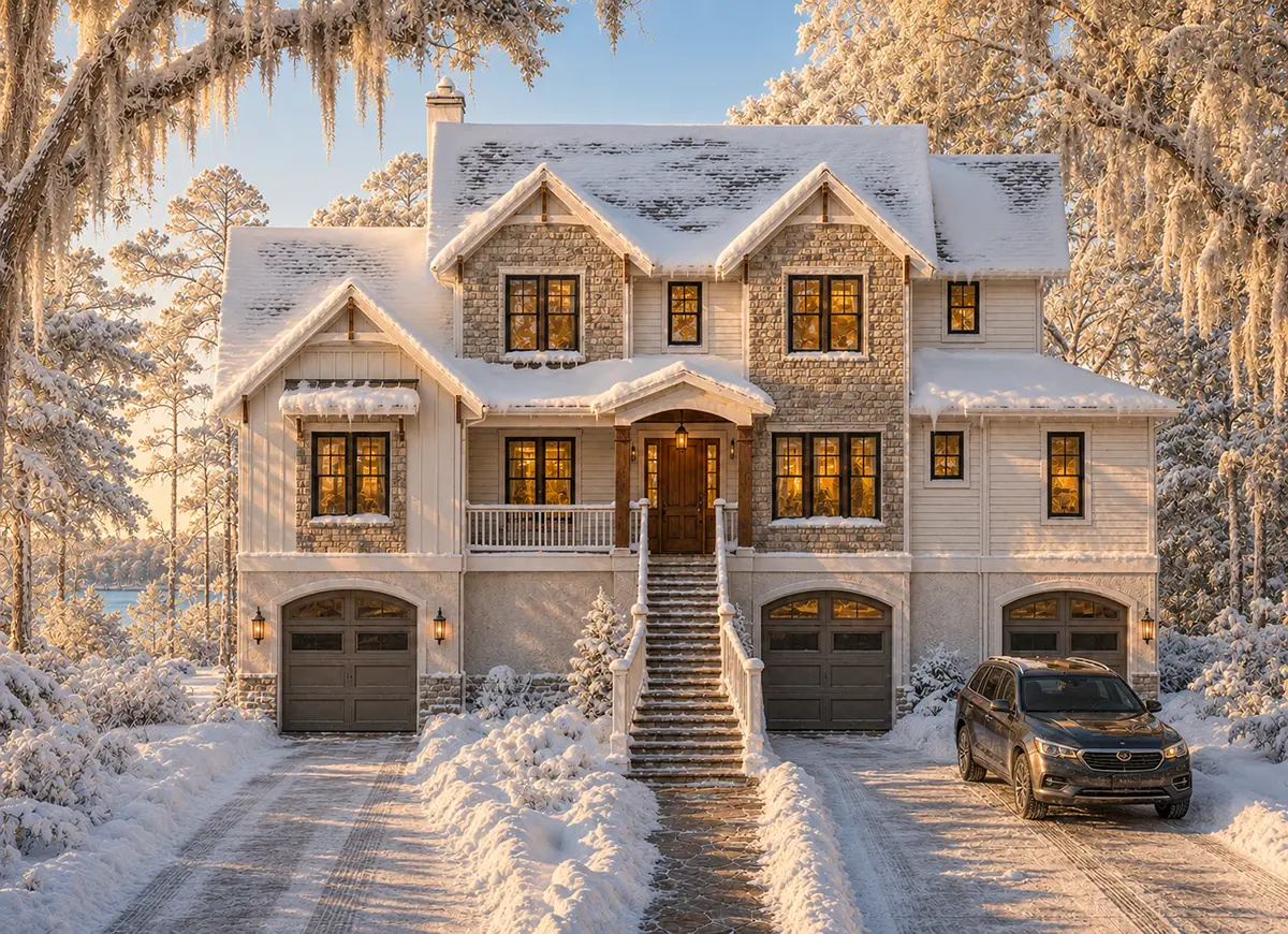 Main Images 3 – 3-Story House Plan 4222 ft²: 4 Beds, Home Office, 5.5 Baths, Open Floor Plan, 4-Car Garage — 81508R