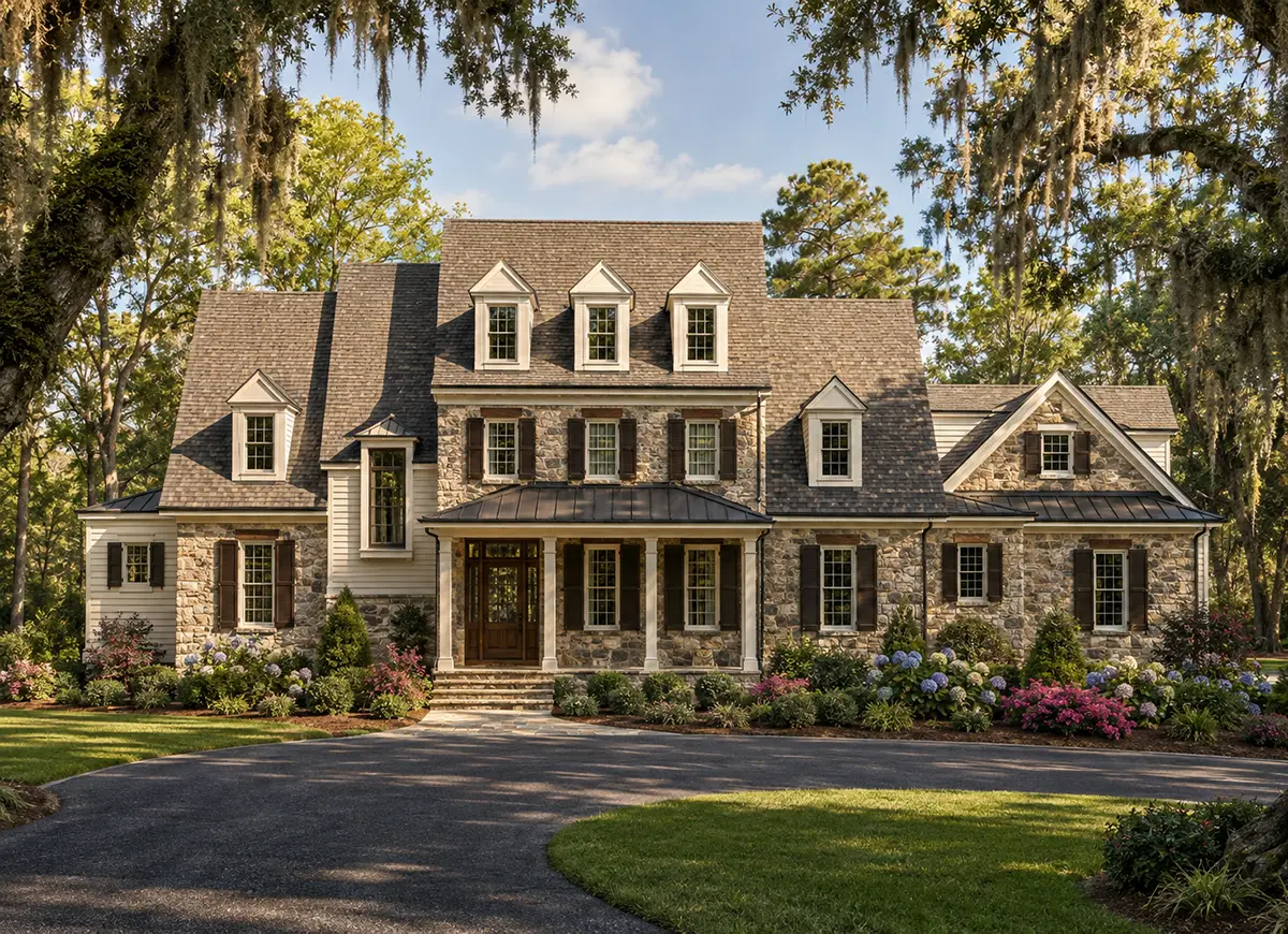 Main Images 2 – 3-Story House Plan 5621 ft²: 4 Beds, Home Office, 7 Baths, Open Floor Plan, 3-Car Garage — 95085R