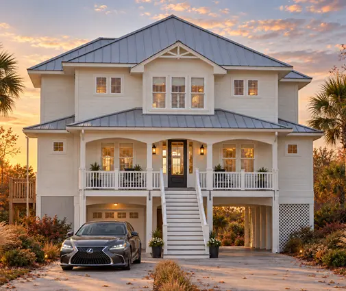 Thumbnail 1 – 3-Story House Plan 2877 ft²: 3 Beds, Home Office, 5 Baths, Open Floor Plan, 4-Car Garage — 73259R