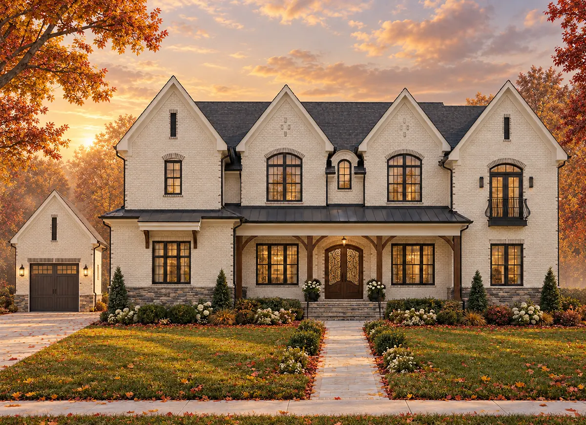 Main Images 3 – 2-Story House Plan with Basement 6952 ft²: 6 Beds, Home Office, 6 Baths, Open Floor Plan, 3-Car Garage — 35577R