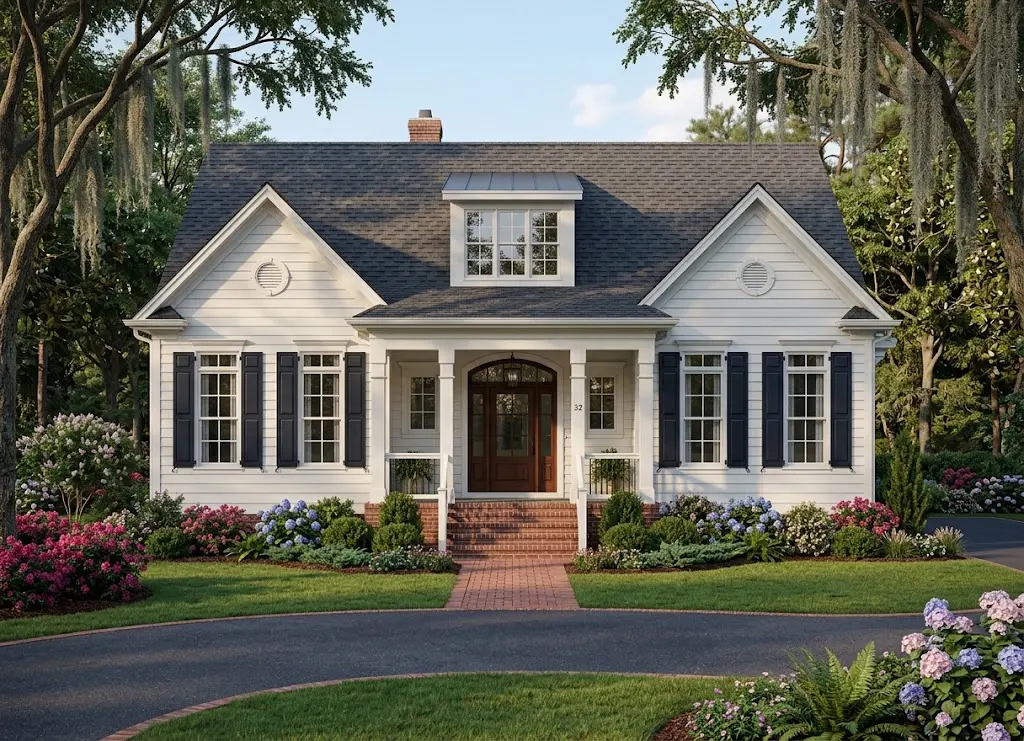 Main Images 5 – 1.5-Story House Plan with Basement 4539 ft²: 4 Beds, Home Office, 5.5 Baths, Open Floor Plan, without Garage — 24814R