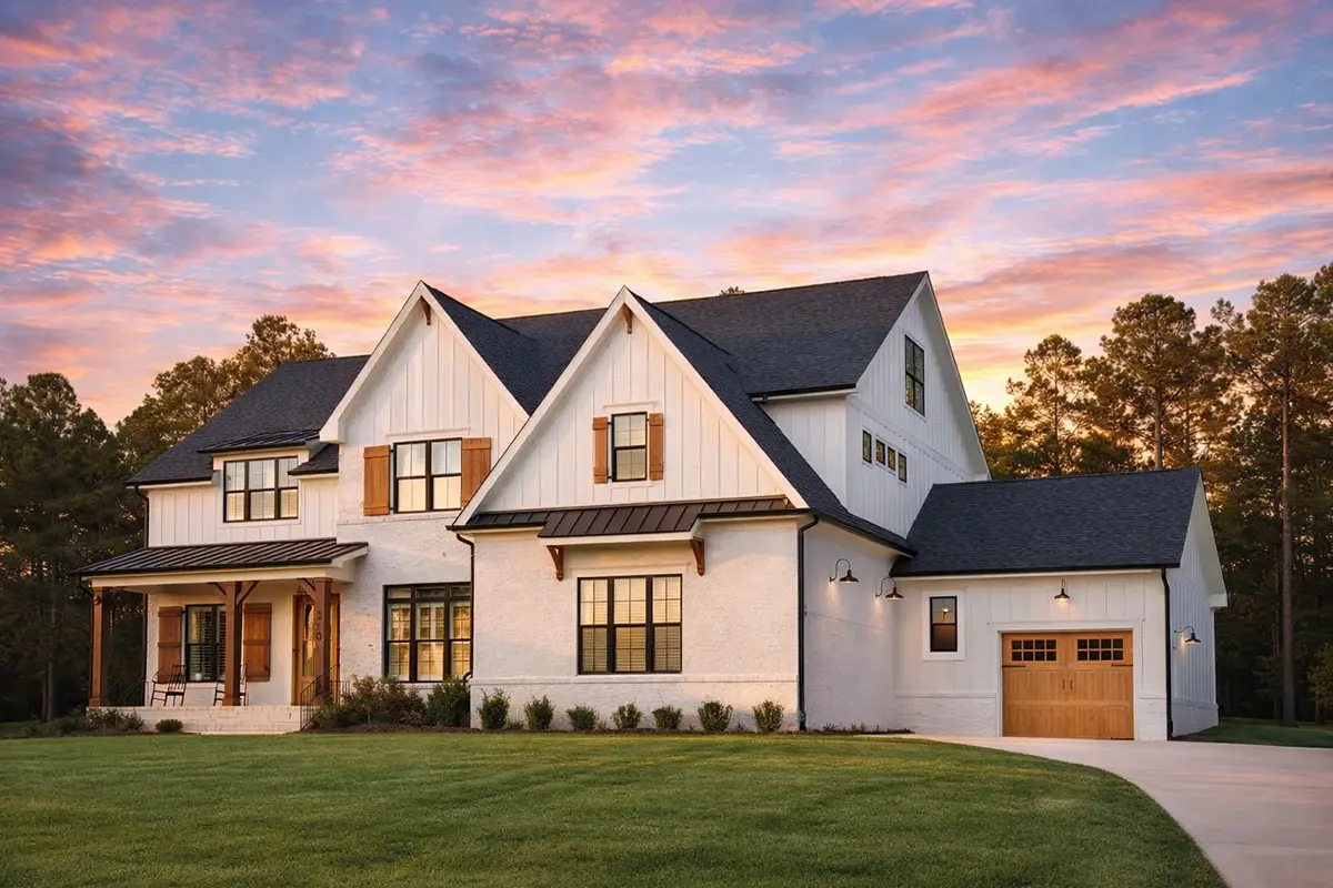 Main Images 2 – 2-Story House Plan 4005 ft²: 4 Beds, Home Office, 5.5 Baths, Open Floor Plan, 3-Car Garage — 76809R