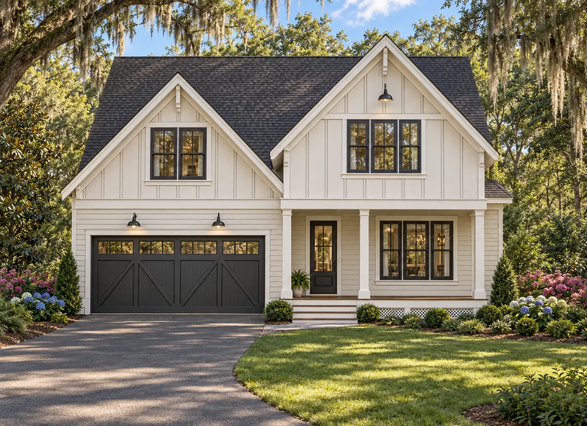 Main Images 2 – 2-Story House Plan 2396 ft²: 4 Beds, 3 Baths, Open Floor Plan, 2-Car Garage — 46774R