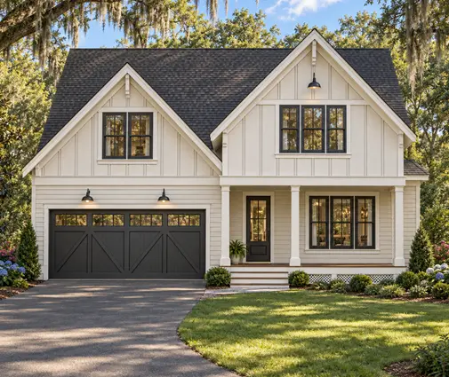 Thumbnail 1 – 2-Story House Plan 2396 ft²: 4 Beds, 3 Baths, Open Floor Plan, 2-Car Garage — 46774R