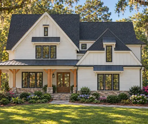 Thumbnail 1 – 3-Story House Plan 3157 ft²: 5 Beds, 5 Baths, Open Floor Plan, 3-Car Garage — 54803R