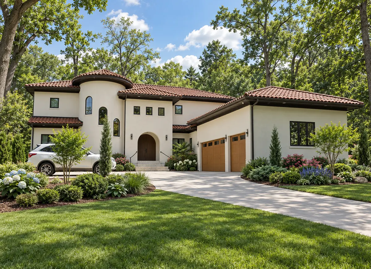 Main Images 3 – 2-Story House Plan 4820 ft²: 5 Beds, Home Office, 4 Baths, 3-Car Garage — 64737R