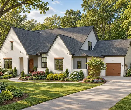 Thumbnail 1 – 2-Story House Plan 3691 ft²: 4 Beds, Home Office, 5.5 Baths, Open Floor Plan, 3-Car Garage — 63741R
