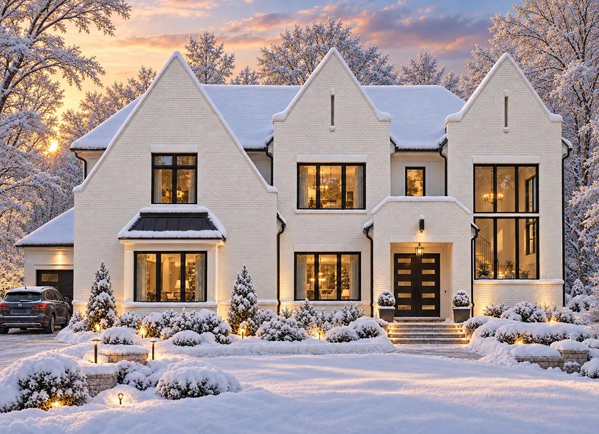 Main Images 3 – 2-Story House Plan with Basement 6713 ft²: 5 Beds, Home Office, 6 Baths, Open Floor Plan, 3-Car Garage — 82614R