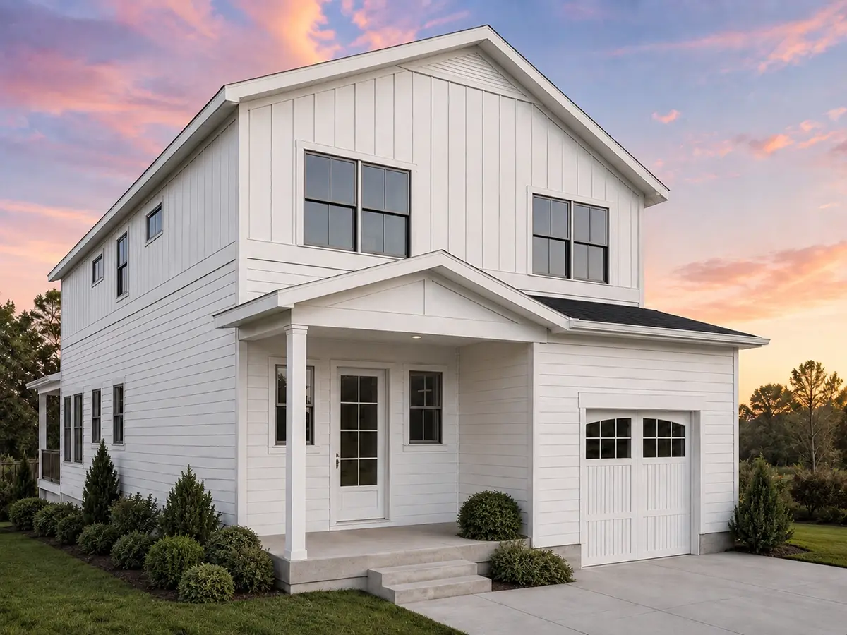 Main Images 4 – 2-Story House Plan 656 ft²: 3 Beds, 2.5 Baths, 2-Car Garage — 95064R