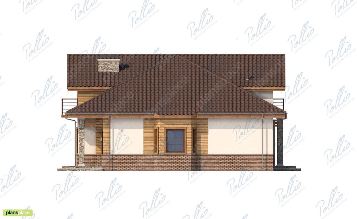 2-Story House Plan with 2 Bedrooms and Home Office - 91554C