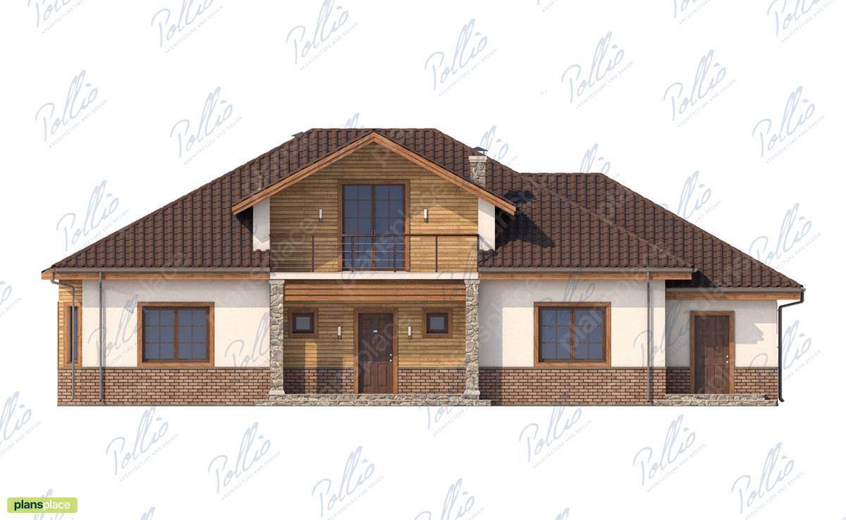 2-Story House Plan with 2 Bedrooms and Home Office - 91554C