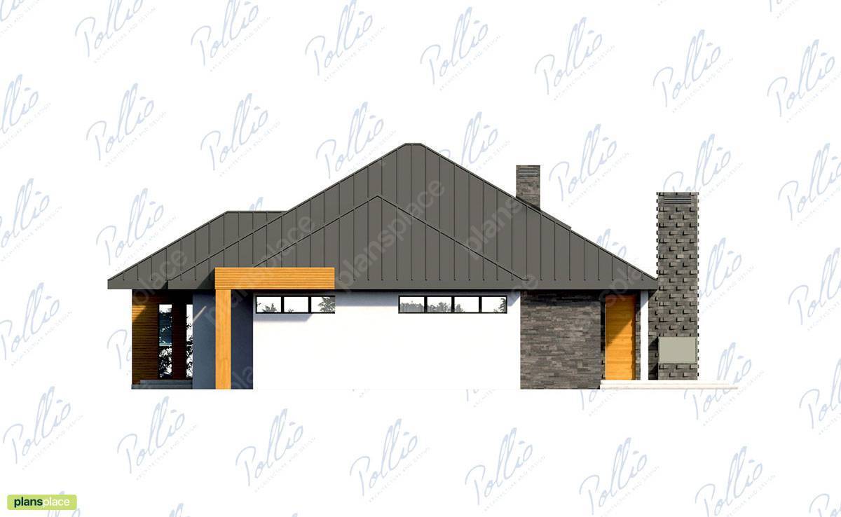 Well-Balanced 1-Story House Plan with 3 Bedrooms and Garage - 49897R