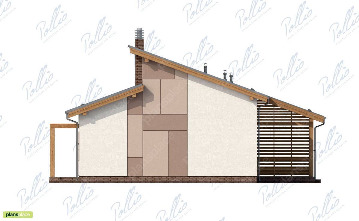 1300 Sq Ft Farmhouse Plan with 4 Beds and Covered Porch - 14463C