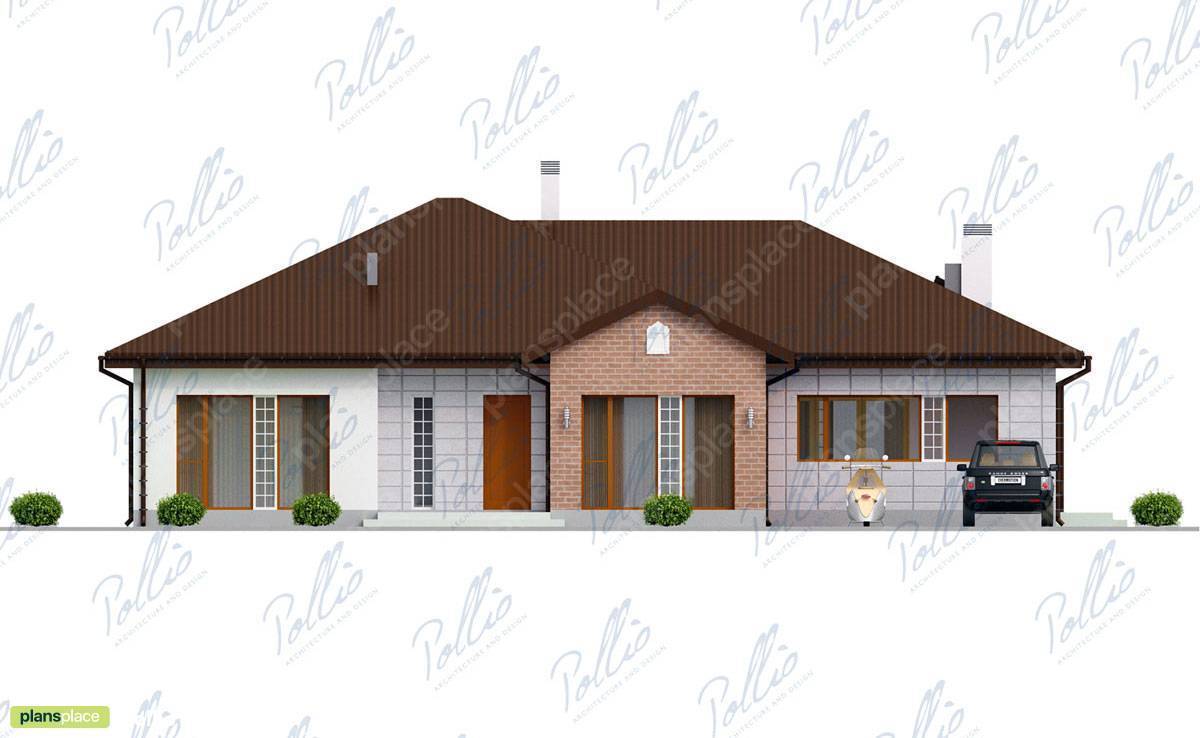 2000 Sq Ft Plan with 2 Beds, Home Office and High Ceilings - 39968C