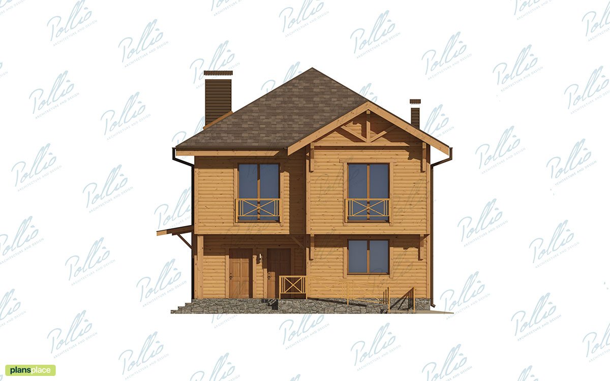 House Plan with Corner Fireplace and Main Floor Guest Room - 30884R