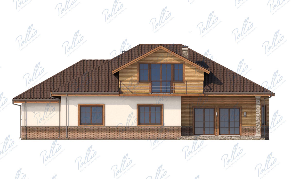 House Plan: 635 ft², 1.5 Stories, 3 Beds, 2.5 Baths, 1-Car Garage