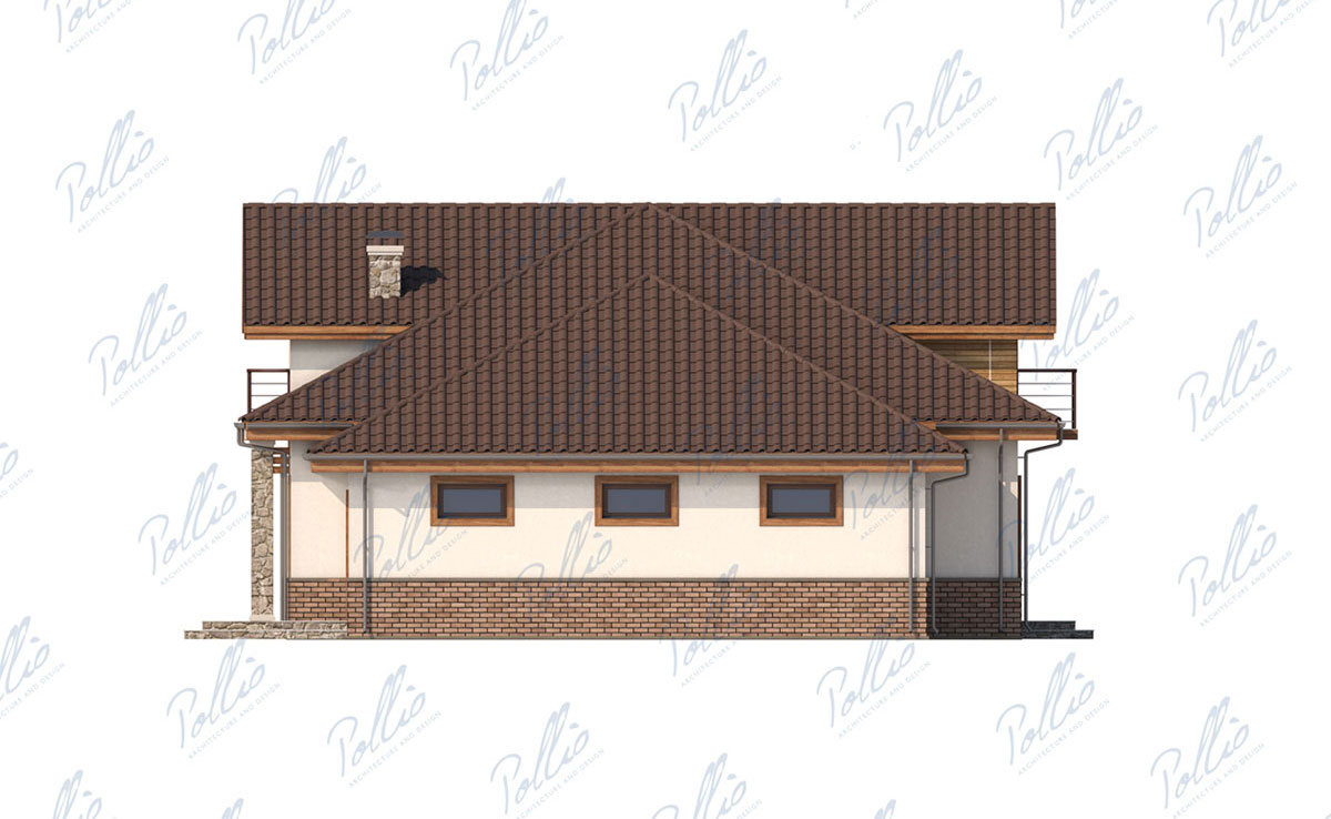 2883 ft² European 1.5-Story House Plan with Home Theater, 3 Beds, and 2 Baths