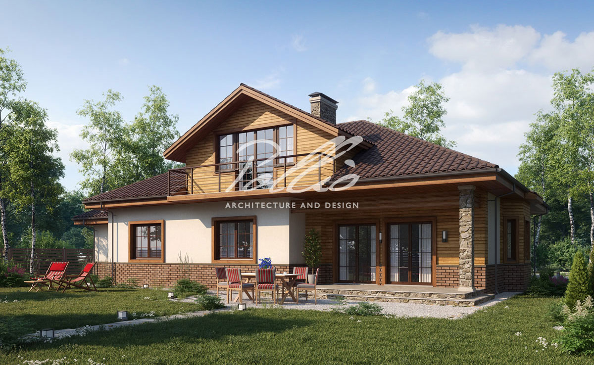 2883 ft² European 1.5-Story House Plan with Home Theater, 3 Beds, and 2 Baths
