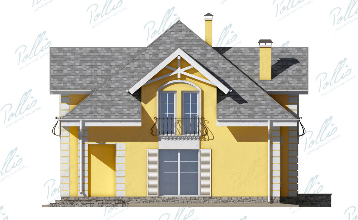 House Plan: 1832 ft², 1.5 Stories, 4 Beds, 4 Baths, Open Floor Plan