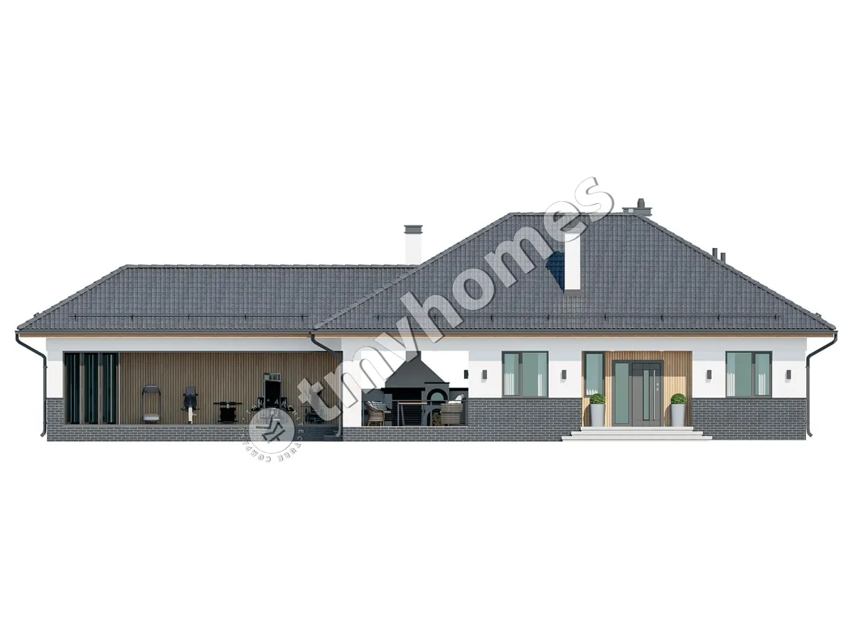 House Plan: 1457 ft², 1 Story, 2 Beds, 1 Baths