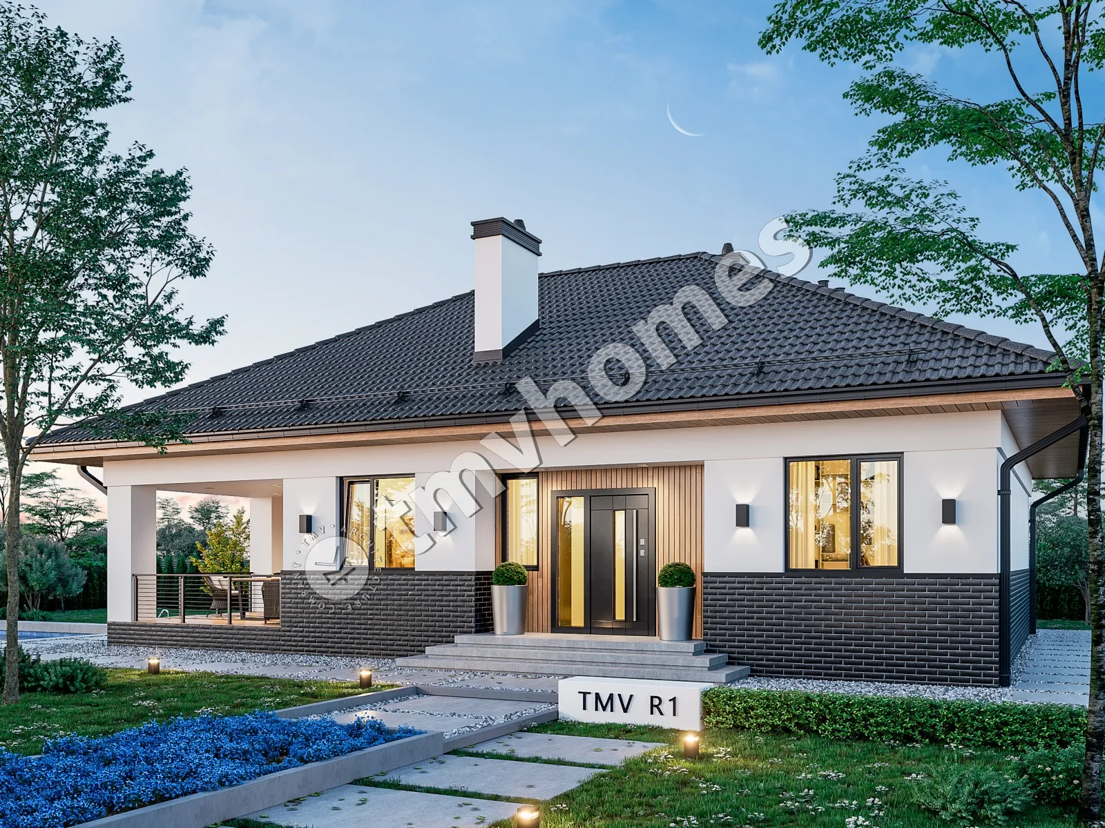 House Plan: 1076 ft², 1 Story, 2 Beds, 1 Baths, Open Floor Plan