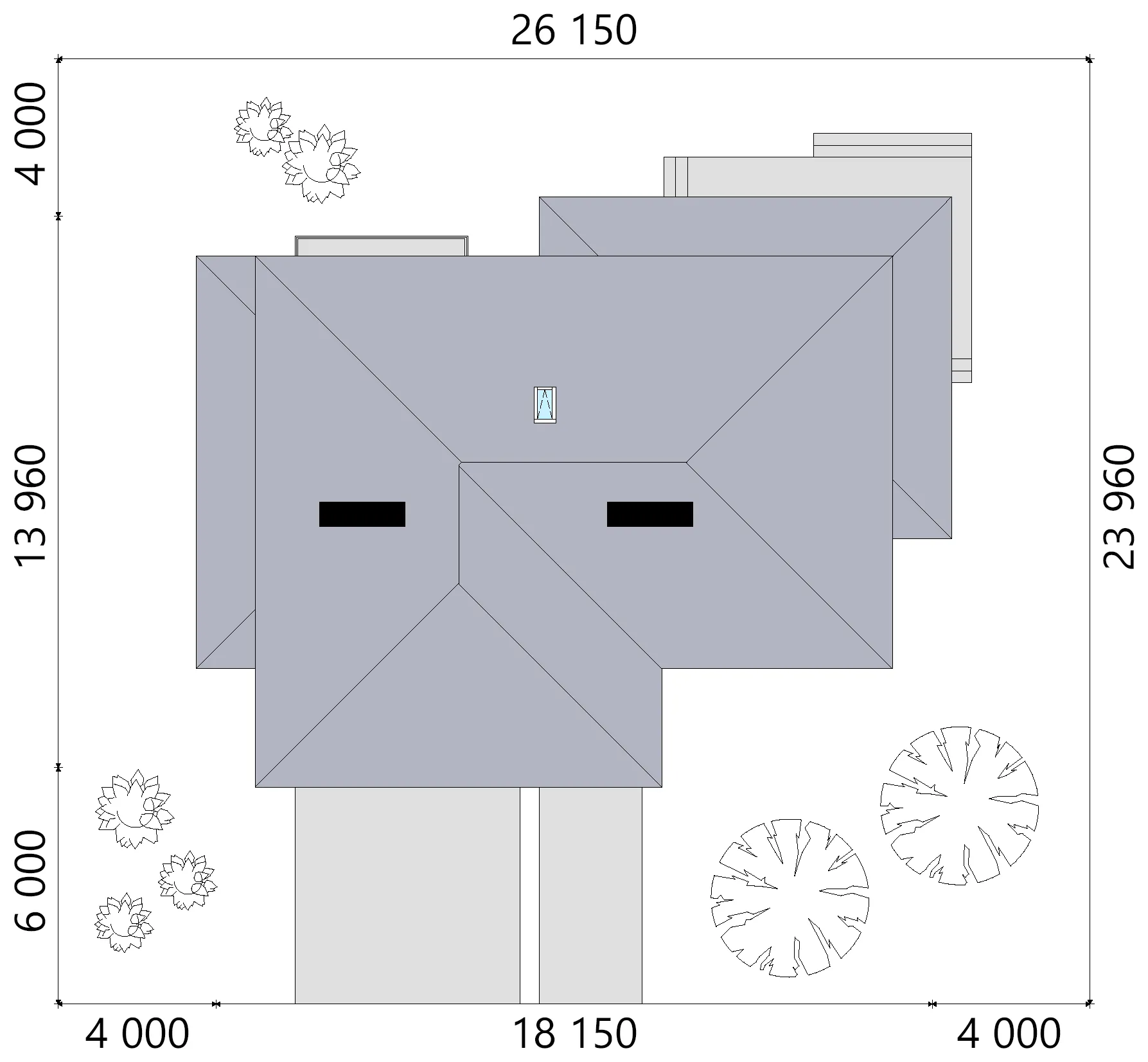 House Plan: 2622 ft², 2 Stories, 4 Beds, Home Office, 3 Baths, Open Floor Plan, 2-Car Garage