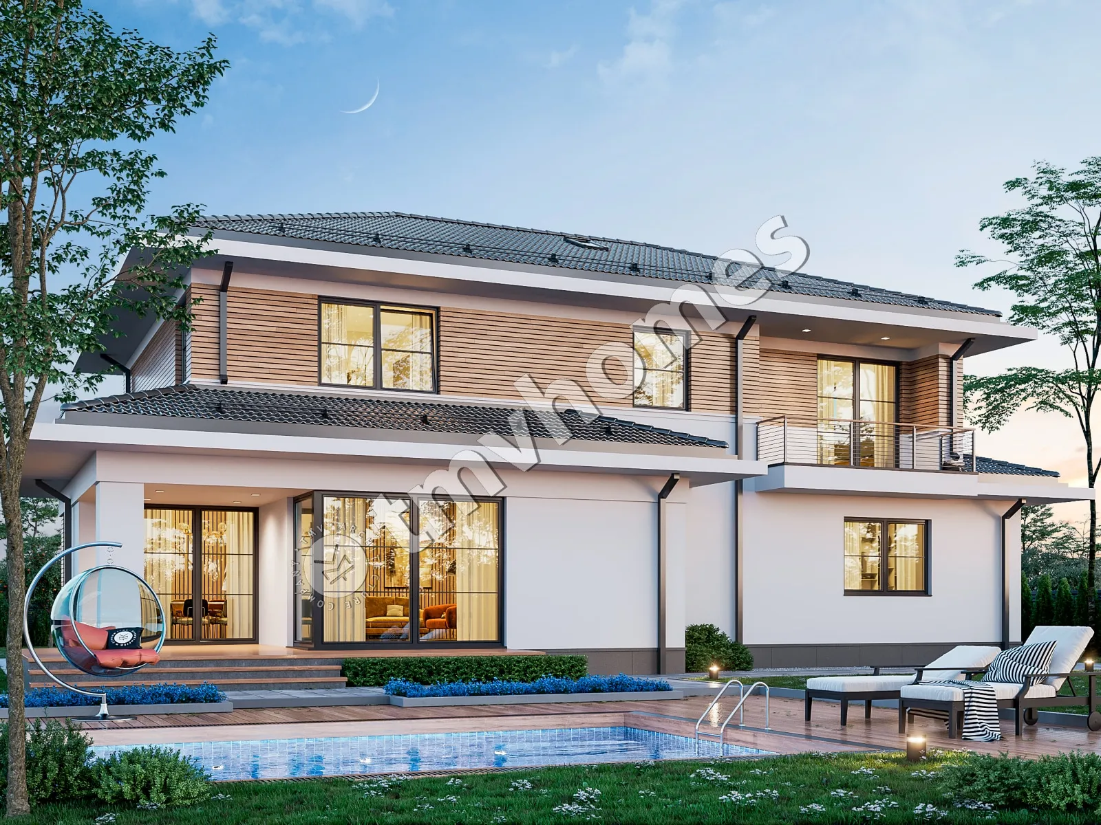 House Plan: 2622 ft², 2 Stories, 4 Beds, Home Office, 3 Baths, Open Floor Plan, 2-Car Garage