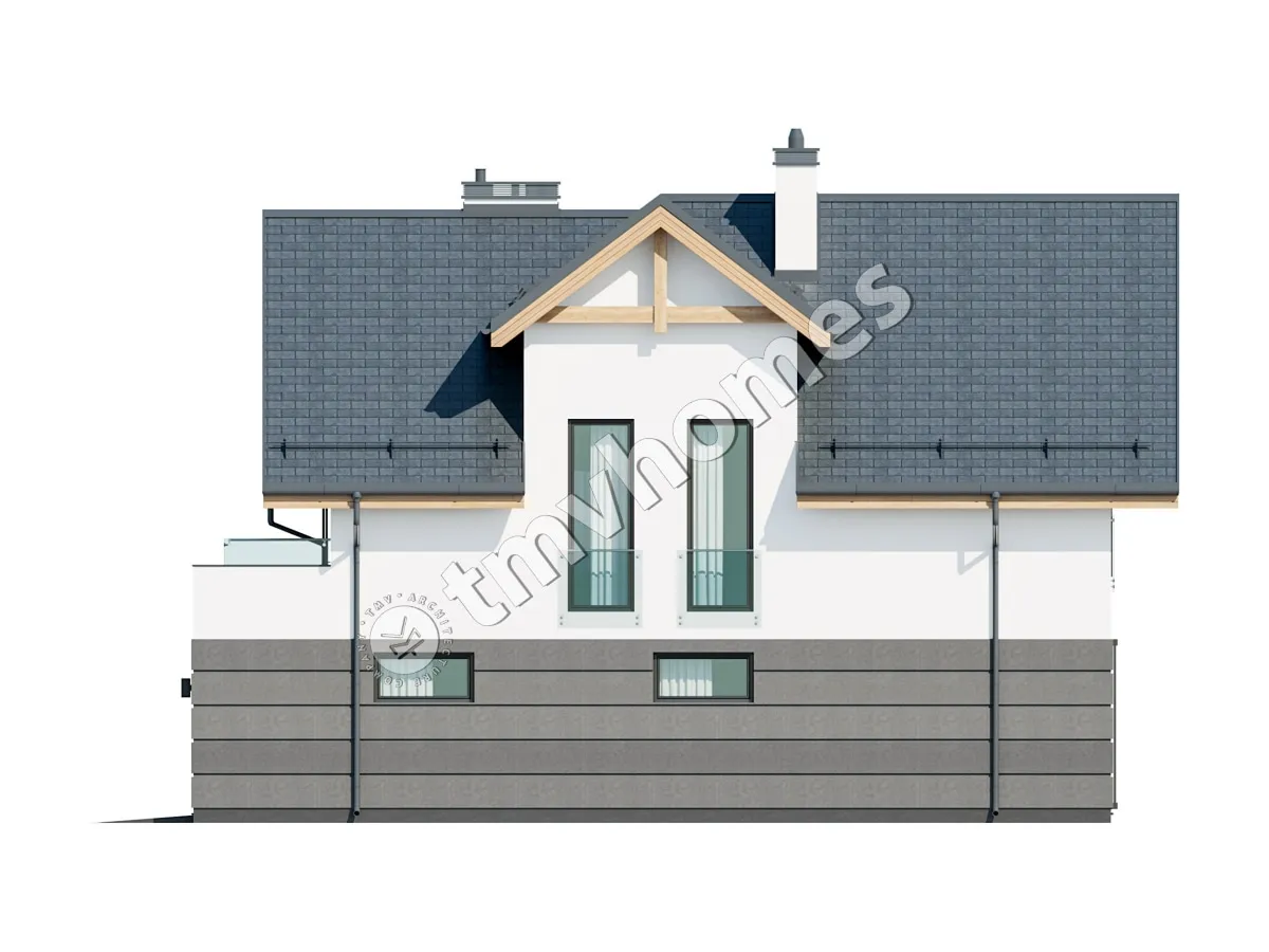 House Plan: 2451 ft², 1.5 Stories, 4 Beds, Home Office, 2.5 Baths, Open Floor Plan, 2-Car Garage