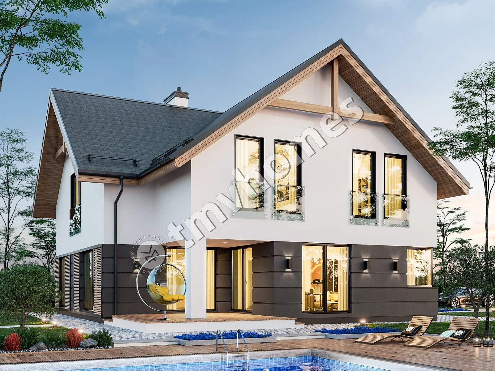 House Plan: 2451 ft², 1.5 Stories, 4 Beds, Home Office, 2.5 Baths, Open Floor Plan, 2-Car Garage